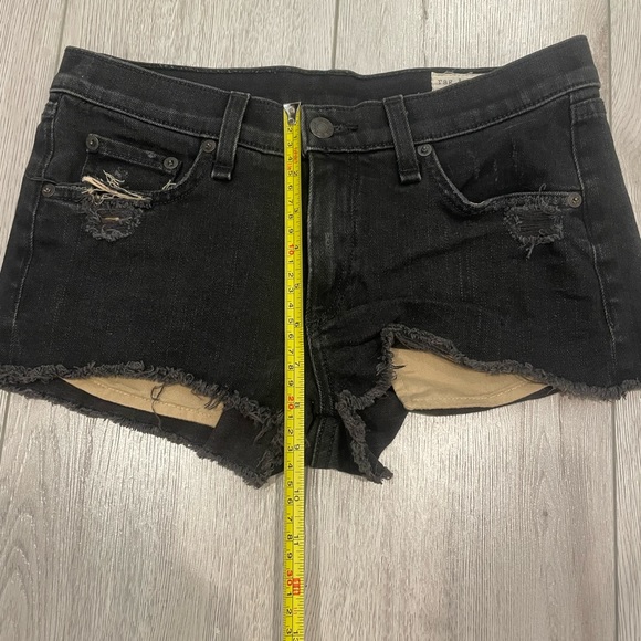 Rag & Bone Black Jean Shorts - Picture 5 of 6
